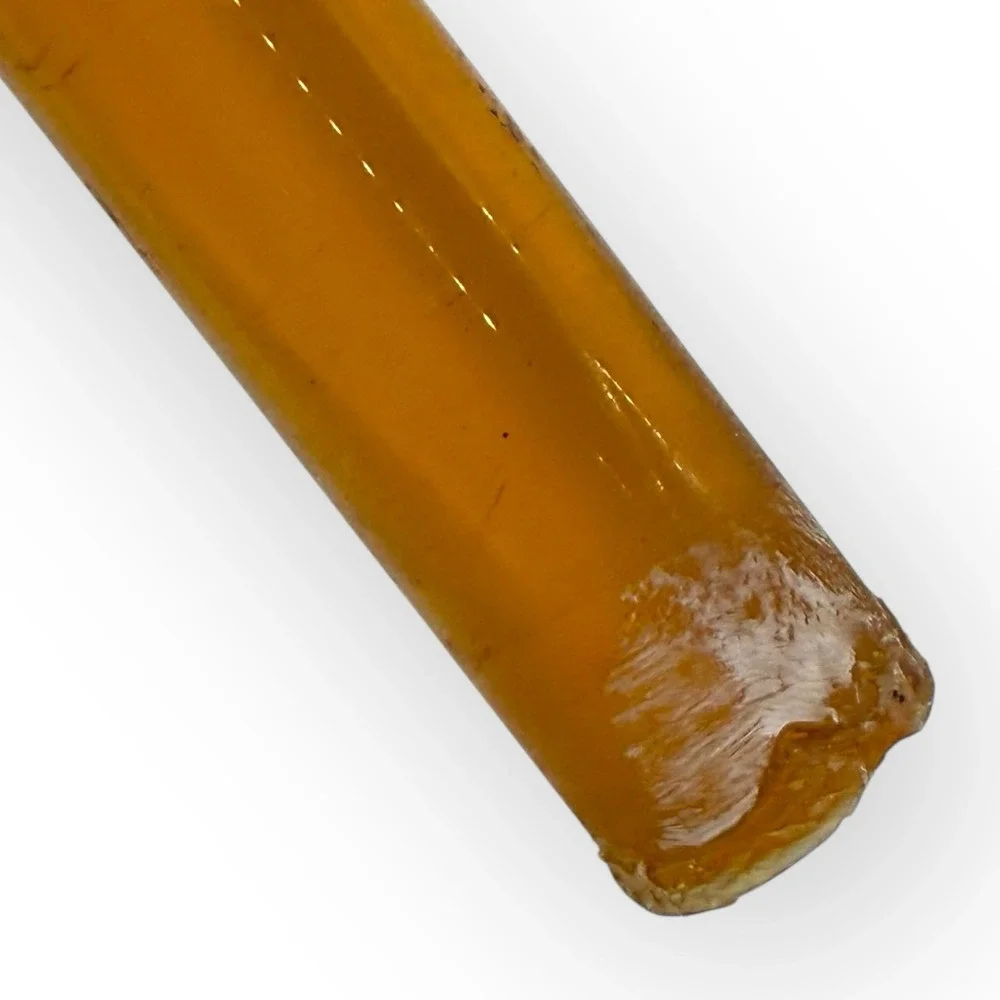 (1) Vintage 1960s Amber Lucite Taper Candle‎ 11.5